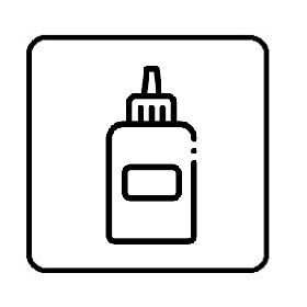 MATERIALS FOR CUTTING, GLUING, MEASURING