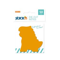 Stick'n Самозалепващи листчета 70/68, оранж, 50 листа, динозавър