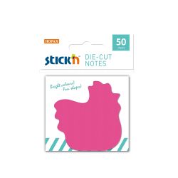 Stick'n Самозалепващи листчета 60/60, магента, 50 листа, петел