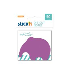Stick'n Самозалепващи листчета 50/70, лилави, 50 листа, слонче