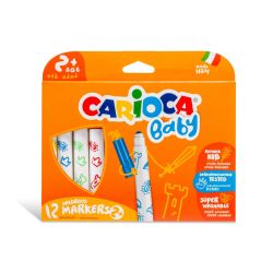 Флумастери Carioca Baby Line 12 цвята, 42814