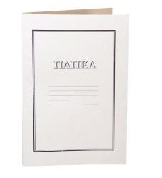 Картонена папка с машинка, бяла, 300 гр.