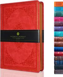 Victoria Тефтер Old Book А5 червен, V1176