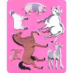 Луч шаблон за рисуване фигурален Домашни животни, C447