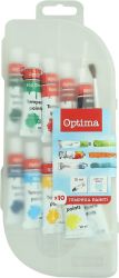 Optima Темперни бои 10 цвята х 12 мл, 100000A
