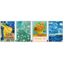 Тефтер с калъф и лепка репродукции Ван Гог, 053480