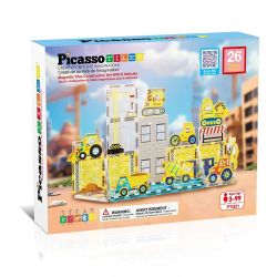 Picasso Магнитен конструктор Строителна площадка 26 части, PTQ21