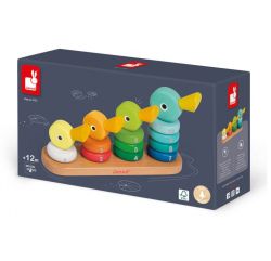 Janod Дървена низанка Патета, J08212