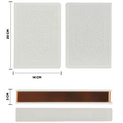 Victoria's Journals Тефтер Old Book А5 бял, V9106