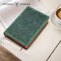 Victoria's Journals Тефтер Old Book А5 тъмно зелен, V1182