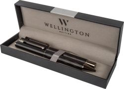 Wellington Комплект химикалка + ролер Infinity, черни