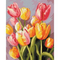 Ideyka Комплект оцветяване по номера - Лалета