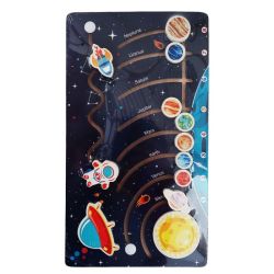 Дървена дидактична игра Космос, 080649