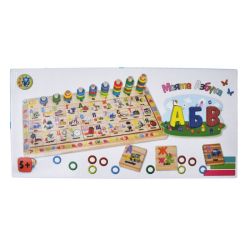 Zim Дървен пъзел моята азбука АБВ, ZM800CP