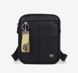 YNot Кожена чанта през рамо - черна, PRO027