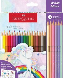 Faber-Castell Цветни моливи Еднорог 18+6 цвята