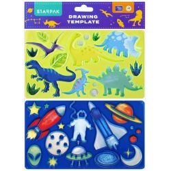 Starpak шаблони за рисуване динозаври и космос 505501