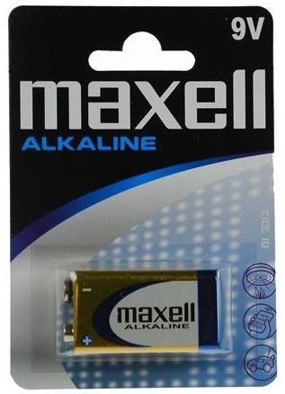 Maxell алкална батерия 9V 6LF22, 6LR61