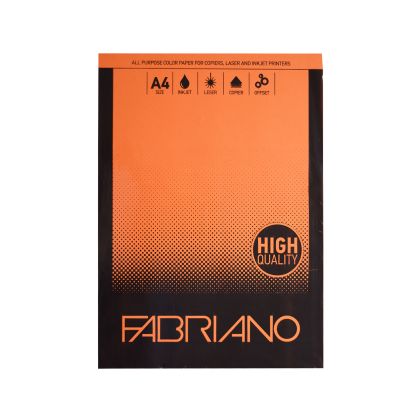 Fabriano цветна копирна хартия Copy Tinta, A4, 80 g/m2, 50 листа, оранжева