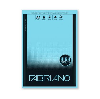Fabriano цветен копирен картон, A4, 160 g/m2, 50 листа, син