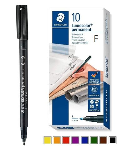 Staedtler Lumocolor перманентни маркери OHP F - кутия 10 броя, 318