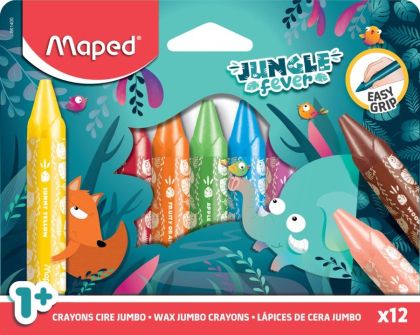 Maped Восъчни пастели Color Peps Jungle Fever 12 цвята