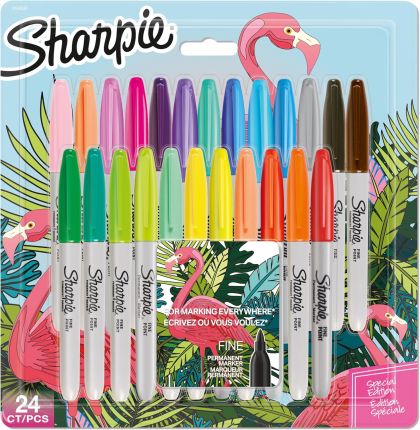 Sharpie Комплект перманентни маркери Flamingo 24 цвята 