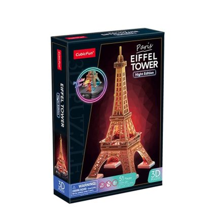 Cubic Fun 3D Led Пъзел Eiffel Tower 51 части, L534h