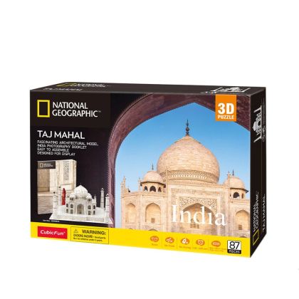 Cubic Fun 3D Пъзел National Geographic Taj Mahal 87 части, DS0981