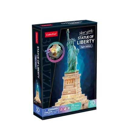 Cubic Fun 3D Led Пъзел Statue of Liberty New York Night Edition, L536h