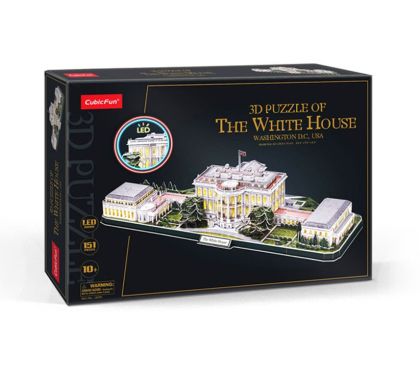 Cubic Fun 3D Led Пъзел The White House 151 части, L529h