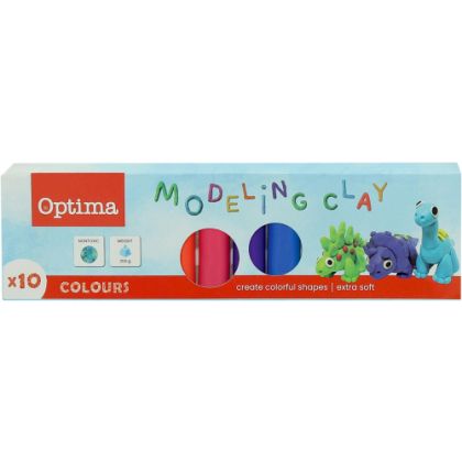 Optima Пластилин 10 цвята