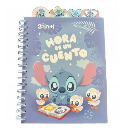 Stitch Тетрадка със спирала А5 квадратчета