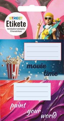 Ученически етикети Street Teen Girls, 10 броя