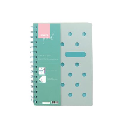 Street тетрадка със спирала Street Pad Dots А5 100 листа МК, 32509