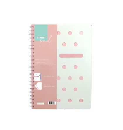 Street тетрадка със спирала Street Pad Dots А5 100 листа МК, 32509