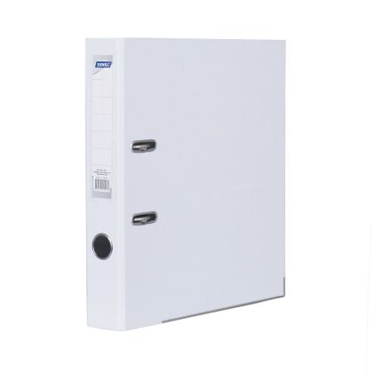 Dinel Класьор с метален кант A4 PP 5 см. - бял