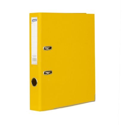 Dinel Класьор с метален кант A4 PP 5 см. - жълт
