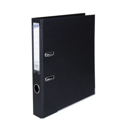 Dinel Класьор с метален кант A4 PP 5 см. - черен