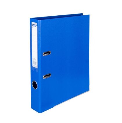 Dinel Класьор с метален кант A4 PP 5 см. - син