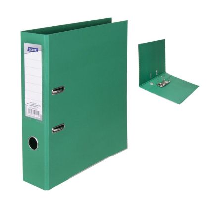 Dinel Класьор с метален кант A4 PP 8 см. - зелен