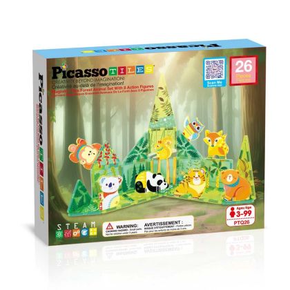 Picasso Магнитен конструктор Горски животни 26 части, PTQ26