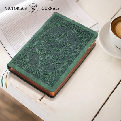 Victoria's Journals Тефтер Old Book А5 тъмно зелен, V1182