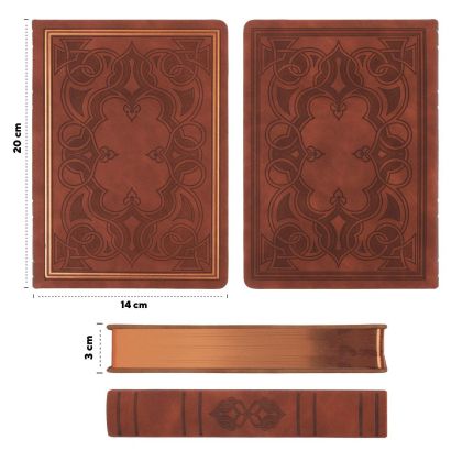 Victoria's Journals Тефтер Old Book А5 тъмно кафяв, V3476