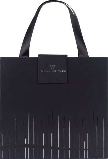 Wellington Комплект химикалка + тефтер Oxford, черен