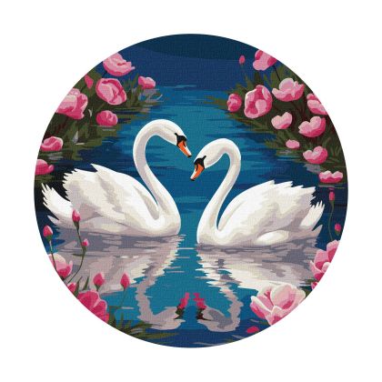 Ideyka Комплект оцветяване по номера - Лебеди