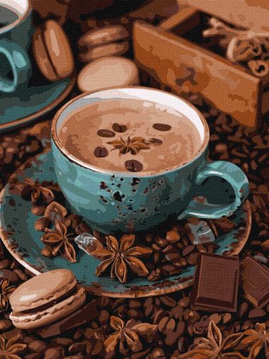 Ideyka Комплект оцветяване по номера - Натюрморт с кафе