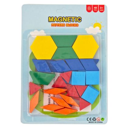 Магнитни геометрични фигури малки 48 броя, 082210
