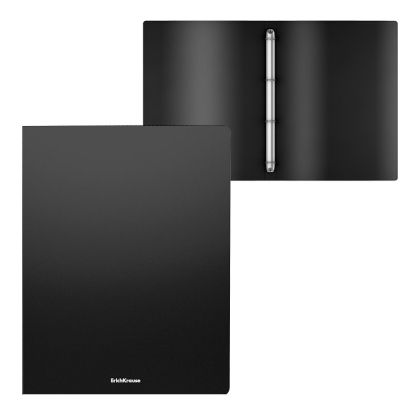 Erich Krause Класьор Standart А4 с 4 ринга, черен