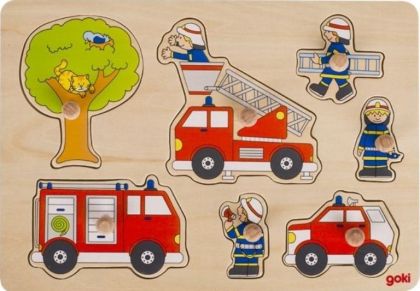 Goki Пъзел с дръжки - Пожарна бригада, 57907